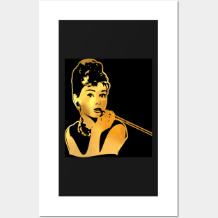 Audrey Hepburn | Gold Series | Pop Art Posters and Art